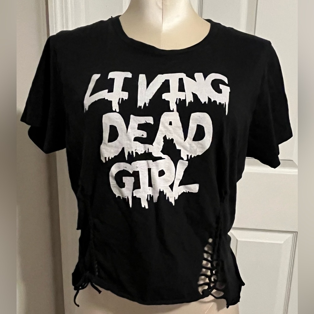 Port and Company Black "Living Dead Girl" Short Sleeve Tee